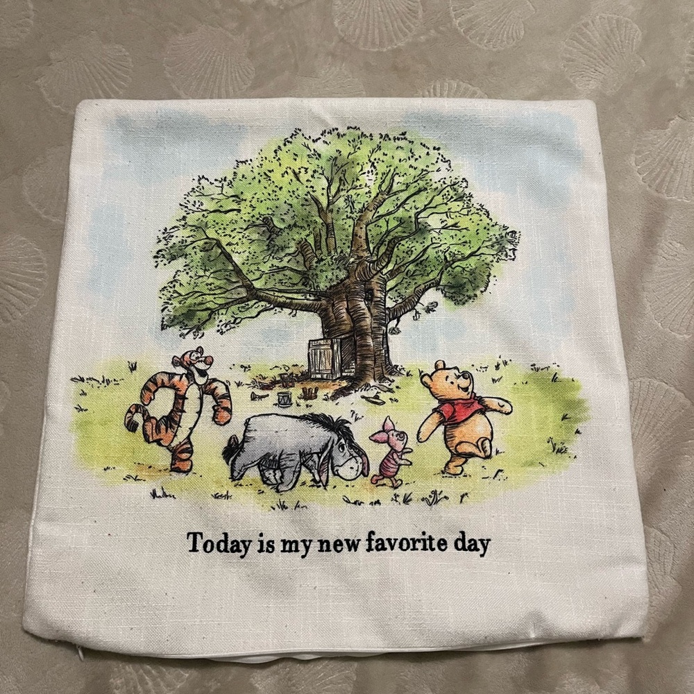 Pooh Pillow Cover